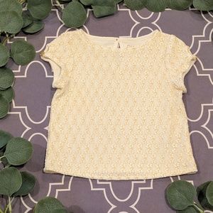 Genuine Kids OshKosh Gold Embellished Shirt EUC